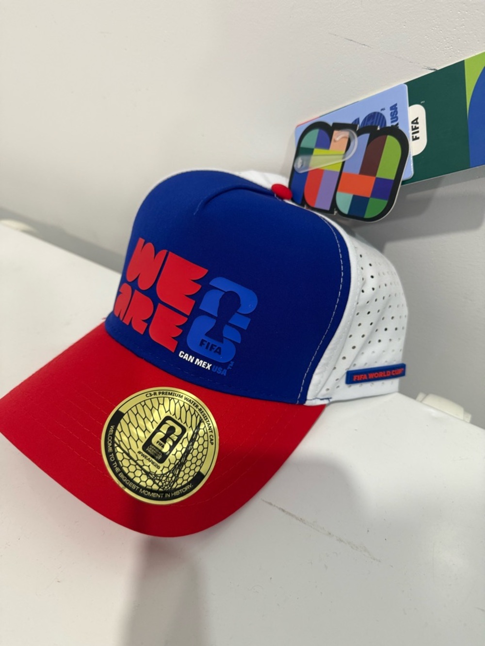 Official FIFA World Cup 2026 Hat can mex usa world cup nwt red white blue